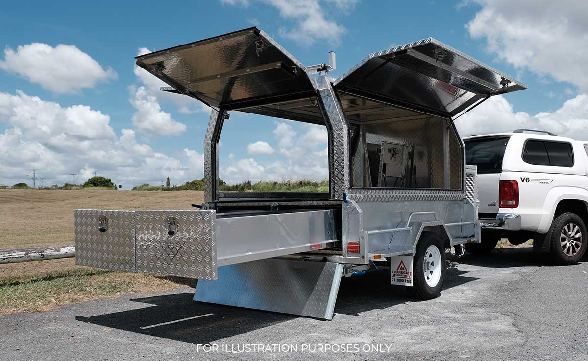 8×5 SINGLE AXLE HD ELITE BUILDERS/TRADIE/TRADESMAN TRAILER 1400KG ATM (450MM SIDES) - Image 7