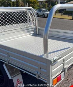 1650MM ALUMINIUM BLACK POWDER-COATED DUAL CAB UTE TRAY – SHORTENED - Image 8