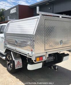 COMMERCIAL DUAL CAB ALUMINIUM UTE TRAY & CANOPY BUNDLE FOR SALE - Image 3