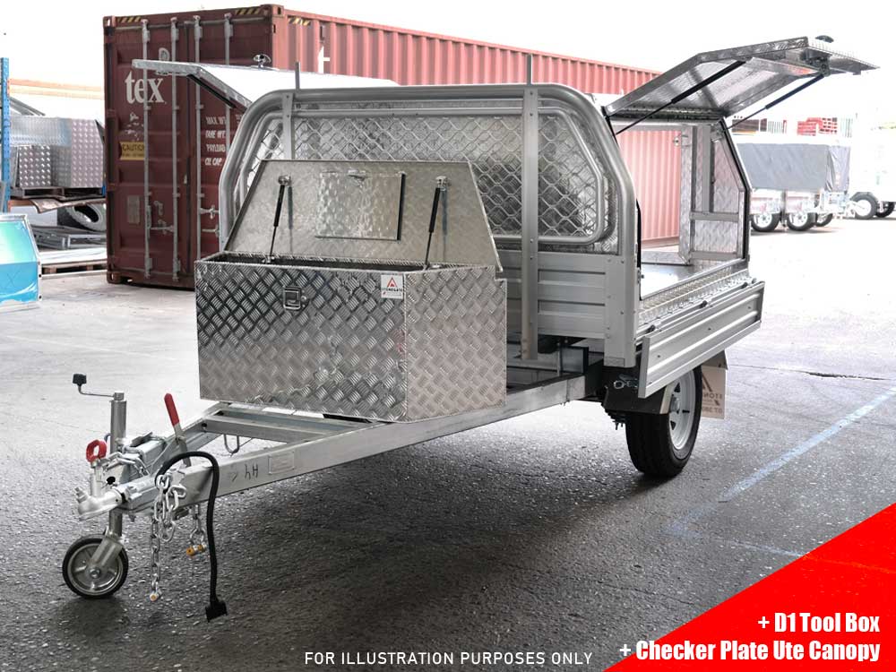 UTE TRAY BACK TABLE TOP TRAILER FOR SALE (EXTRA CAB 2100MM X 1800MM) - Image 6