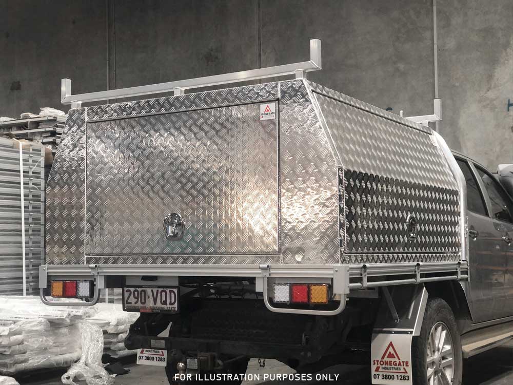 COMMERCIAL DUAL CAB ALUMINIUM UTE TRAY & CANOPY BUNDLE FOR SALE - Image 5
