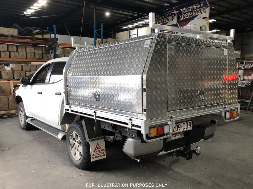 COMMERCIAL DUAL CAB ALUMINIUM UTE TRAY & CANOPY BUNDLE FOR SALE - Image 4