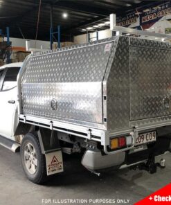 1650MM ALUMINIUM BLACK POWDER-COATED DUAL CAB UTE TRAY – SHORTENED - Image 12