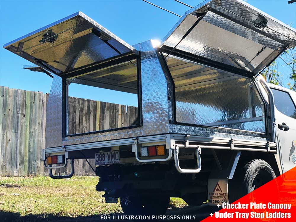 2100MM ALUMINIUM EXTRA CAB UTE TRAY - Image 13