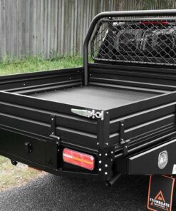 2400MM BLACK POWDER-COATED SINGLE CAB UTE TRAY PREMIUM KIT (WITH UNDERTRAY TOOLBOXES, MUD GUARDS) - Image 5