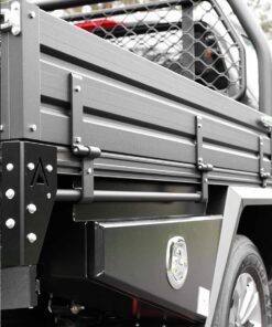 2400MM BLACK POWDER-COATED SINGLE CAB UTE TRAY PREMIUM KIT (WITH UNDERTRAY TOOLBOXES, MUD GUARDS) - Image 8