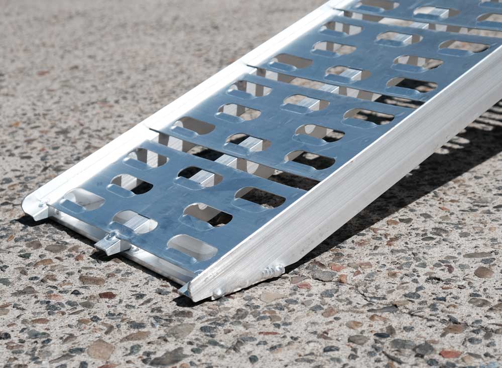 Loading Ramp Opening Flap 2.2M ALUMINIUM CURVED FOLDING LOADING RAMP FOR SALE - Warrnambool Trays ...