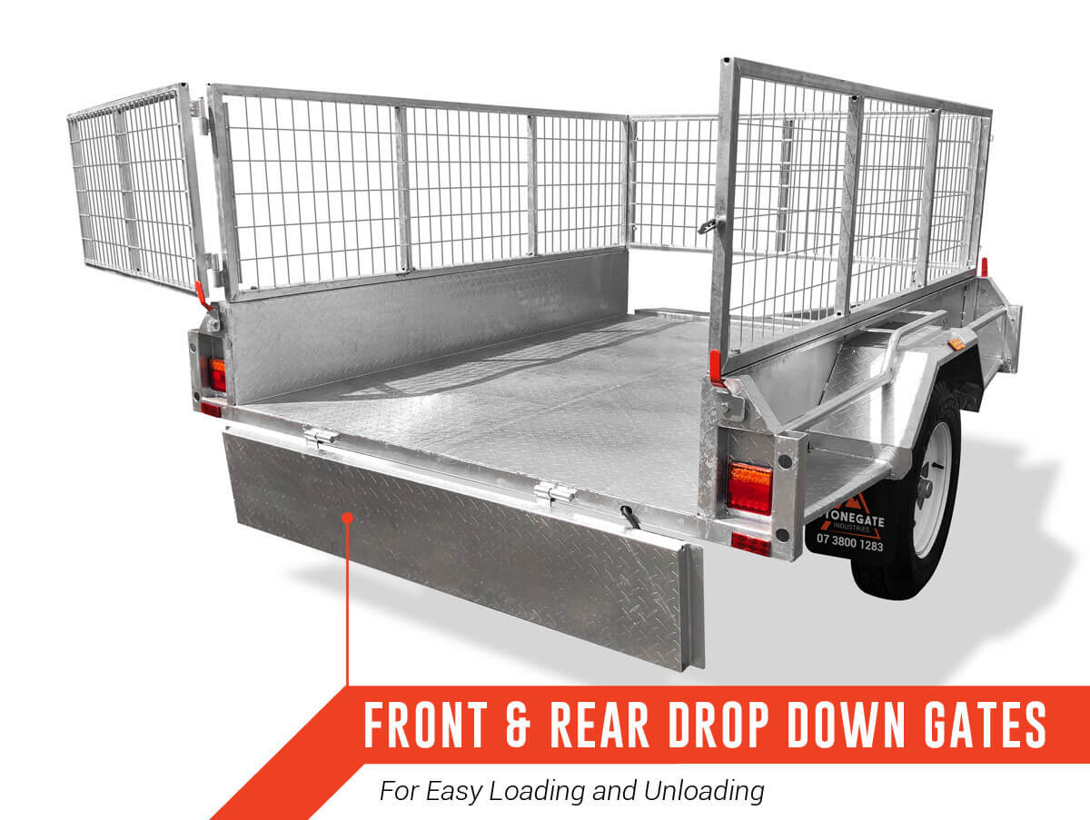 6×4 PREMIUM GALVANISED CAGED BOX TRAILER FOR SALE 750KG ATM - Image 11