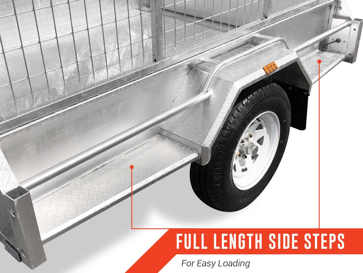 6×4 PREMIUM GALVANISED CAGED BOX TRAILER FOR SALE 750KG ATM - Image 15