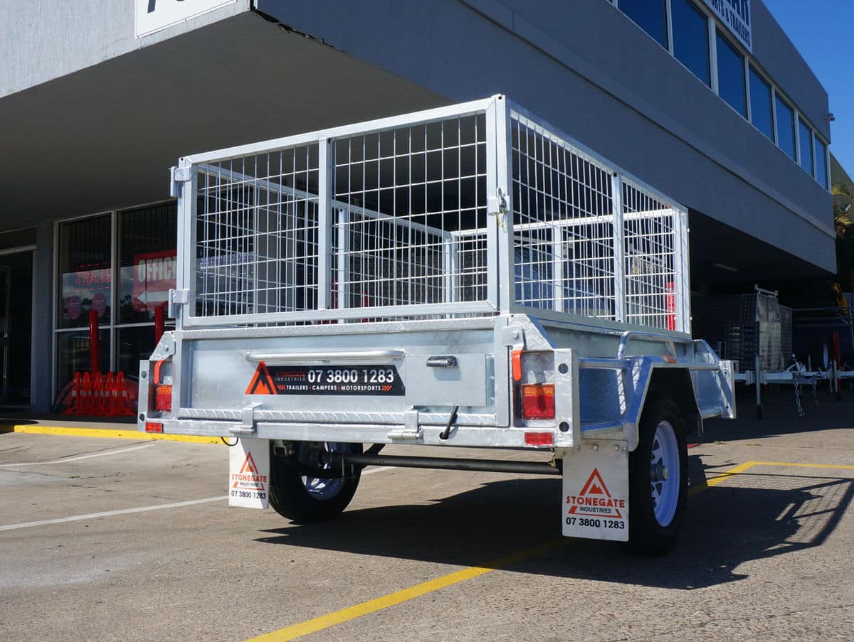6×4 PREMIUM GALVANISED CAGED BOX TRAILER FOR SALE 750KG ATM - Image 4