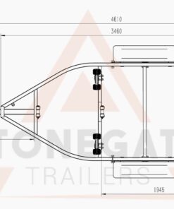 4500 SERIES BOAT TRAILER FOR SALE (WOBBLE ROLLERS OR SKIDS) - Image 9