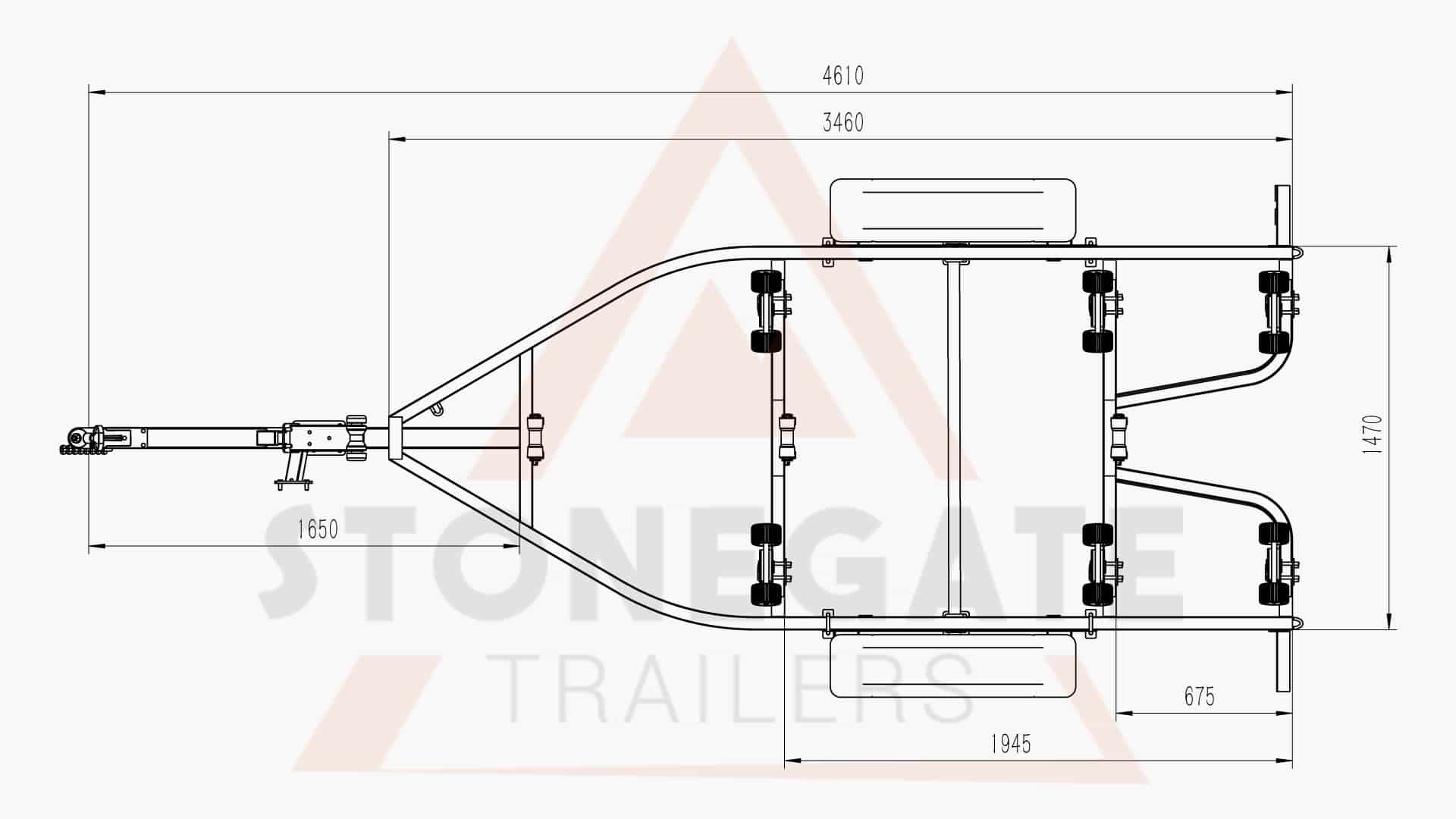4500 SERIES BOAT TRAILER FOR SALE (WOBBLE ROLLERS OR SKIDS) - Image 9