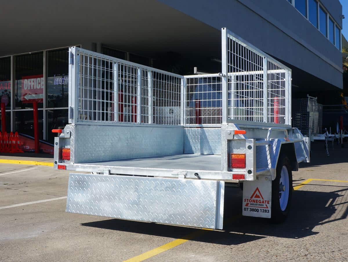 6×4 PREMIUM GALVANISED CAGED BOX TRAILER FOR SALE 750KG ATM - Image 5