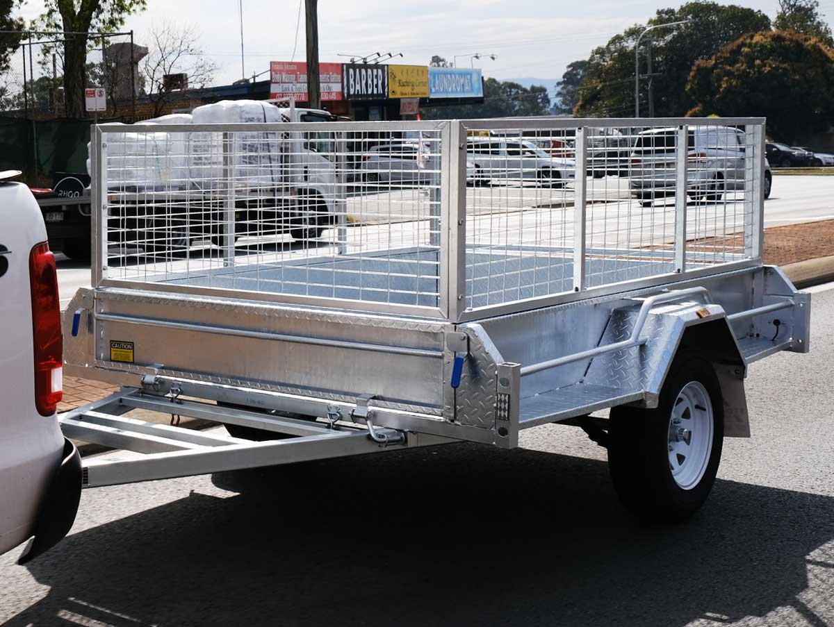 6×4 PREMIUM GALVANISED CAGED BOX TRAILER FOR SALE 750KG ATM - Image 6